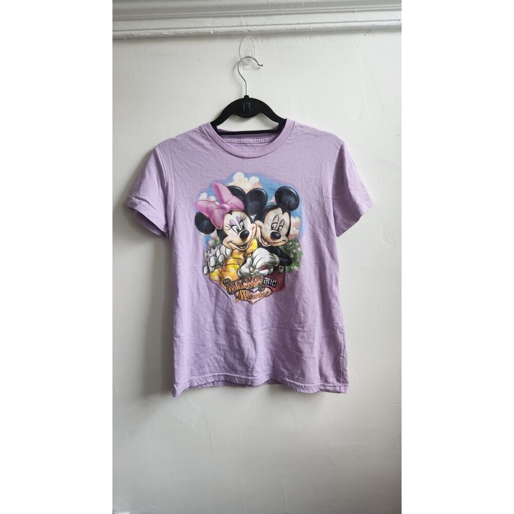 Disney store Studio Collection Mickey & Minnie Mouse Short Sleeve Tee Size M - Picture 1 of 4